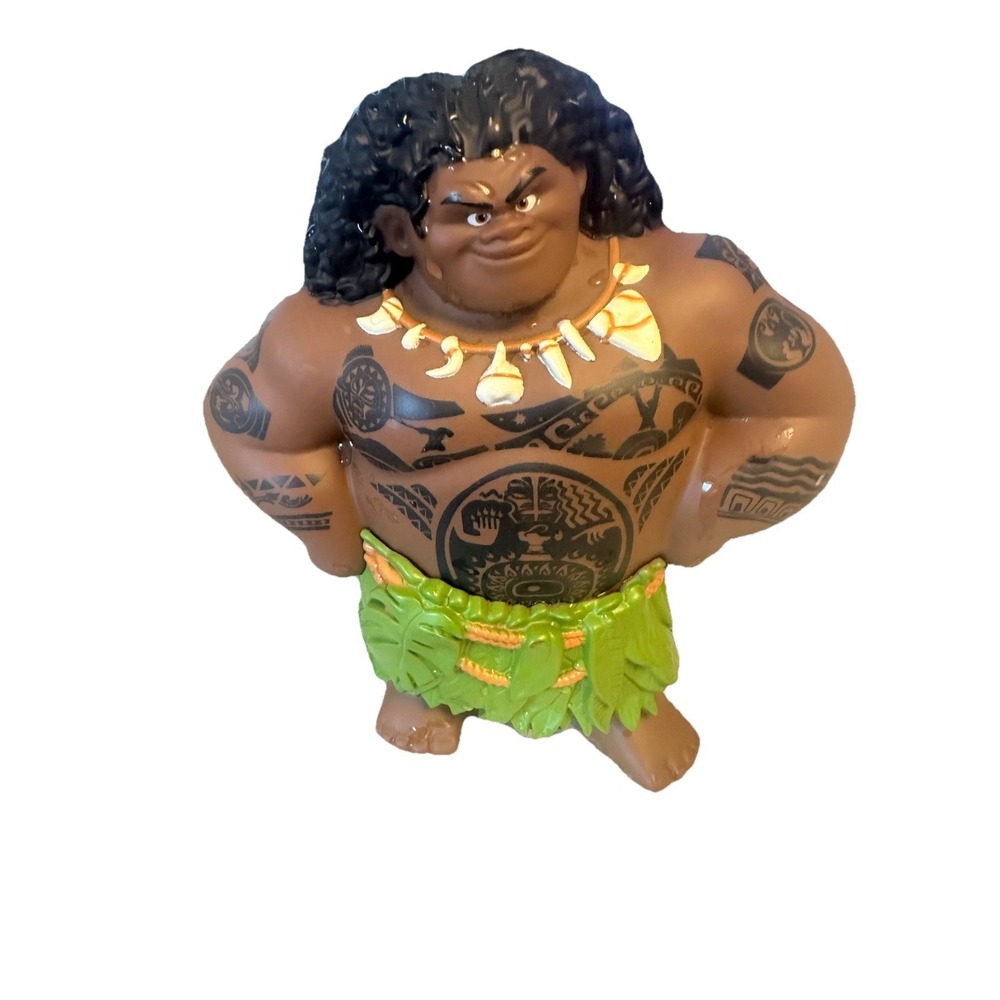 DISNEY Moana Mega Maui 8" Action Figure Doll Hard Plastic Toy Kids Original.  C7